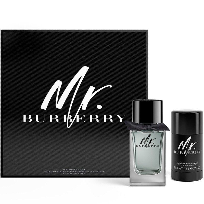 Mr Burberry 100ml EDT Spray / 75g Deodorant Stick - permoon.co.uk