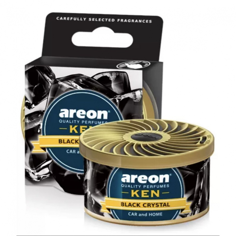 AREON Ken Vanilla Black Deodorante Auto – Fragranza Naturale E Duratura